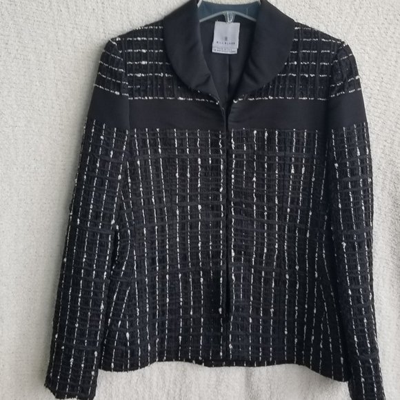 BILL BLASS COUTURE Woven Silk Jacket | SZ 6 - Picture 1 of 16